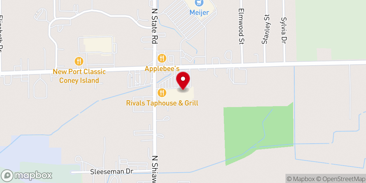 Map showing location of Volunteers of America Thrift Store - Corunna