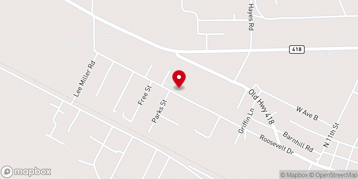 Map showing location of Faith Christian Center