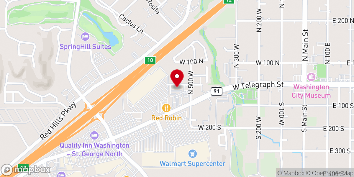 Map showing location of Salvation Army St. George