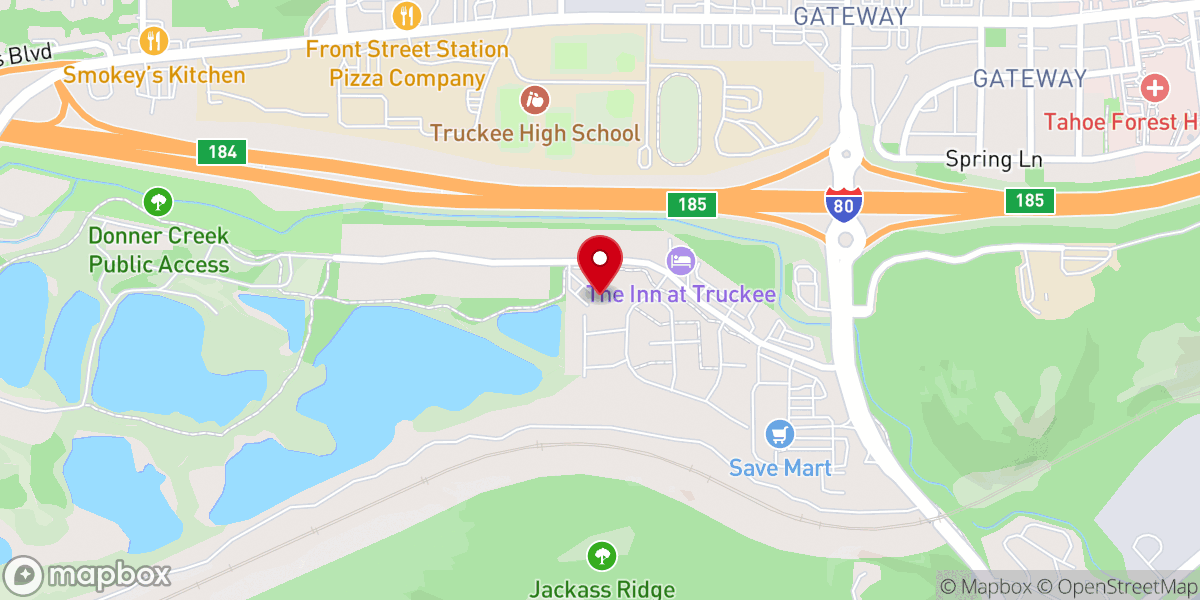 Map showing location of Calvary Truckee