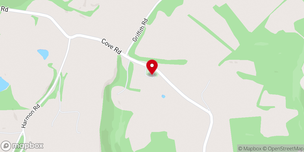 Map showing location of St John's Lutheran Church