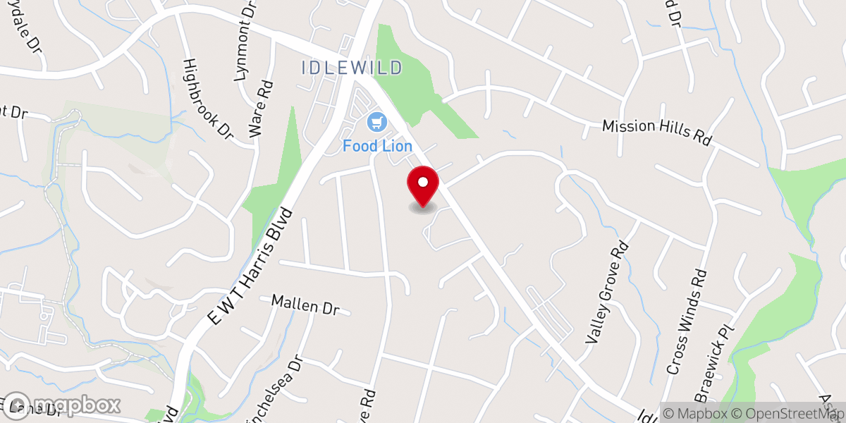 Map showing location of Iglesia Pentecostal Unida Hispana
