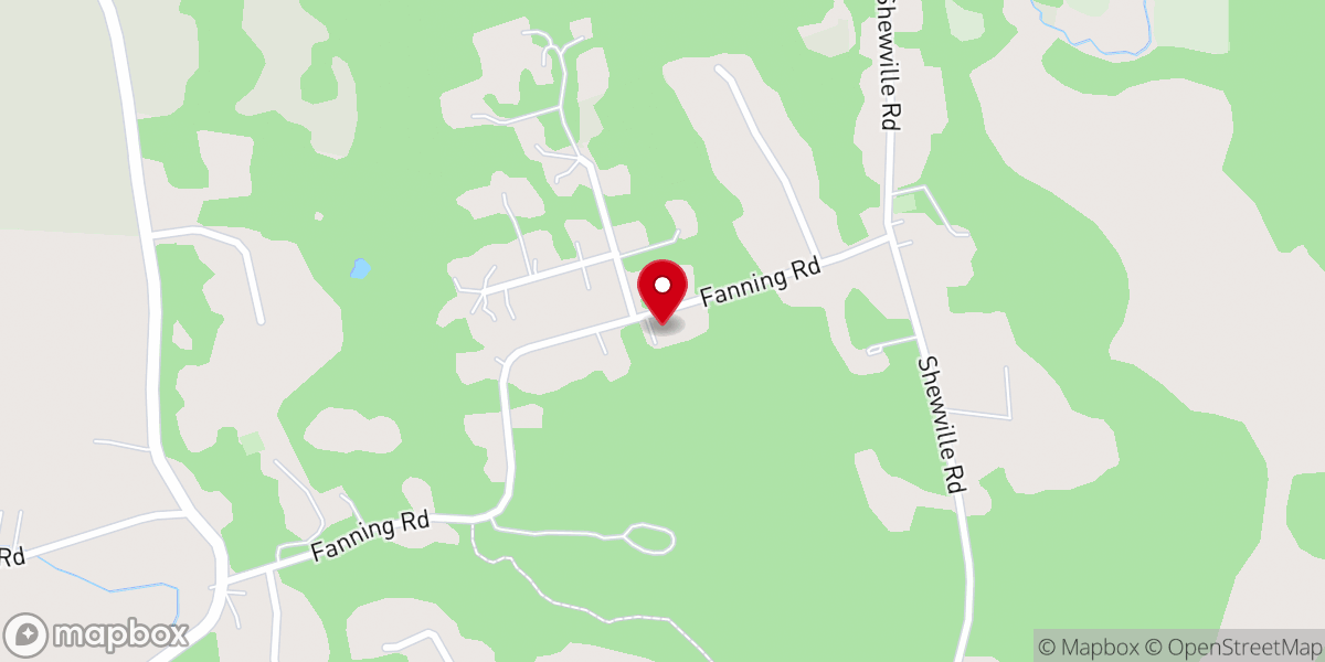 Map showing location of Anchor Baptist Church