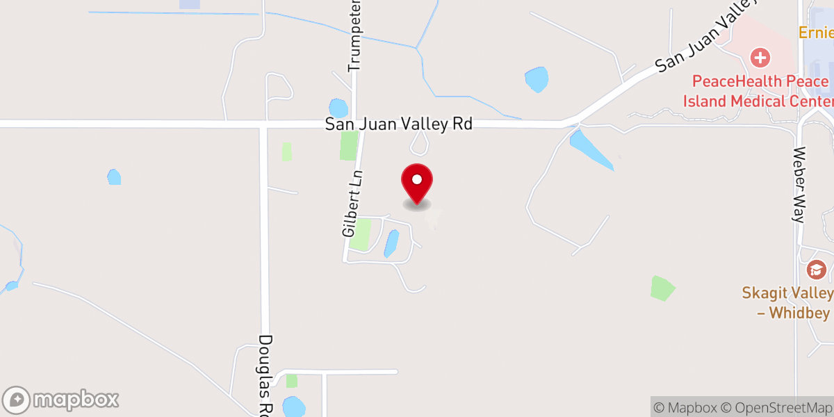 Map showing location of Islands Community Church