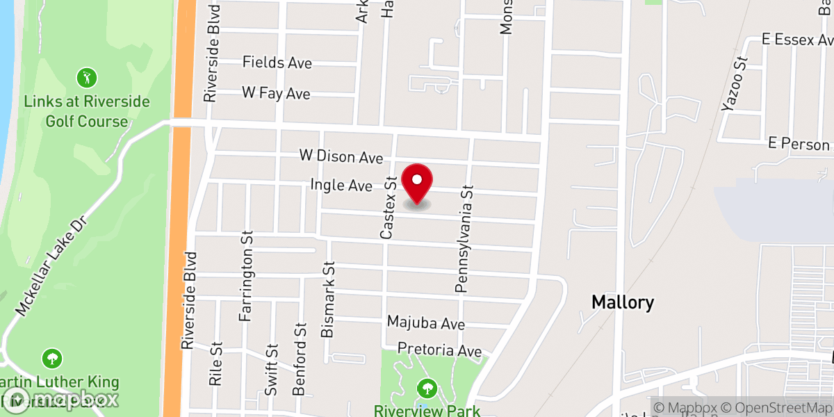 Map showing location of Rock of Ages Church of God in Christ