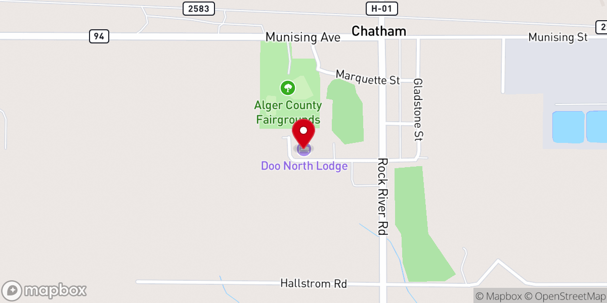 Map showing location of Old Apostolic Lutheran Church of Chatham
