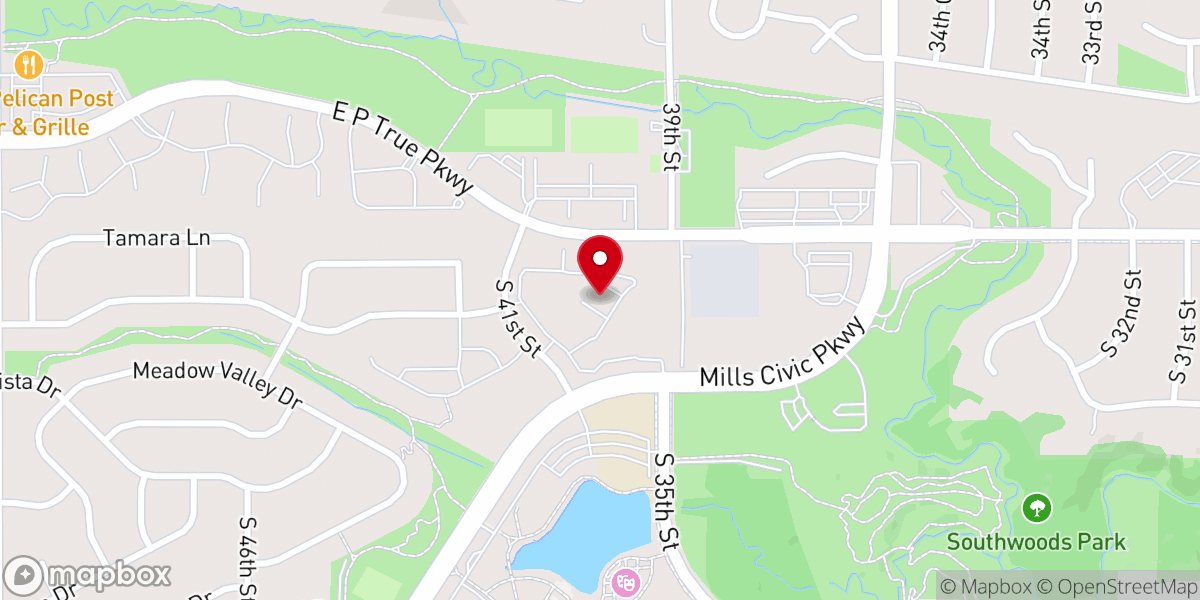 Map showing location of Chapel Ridge West