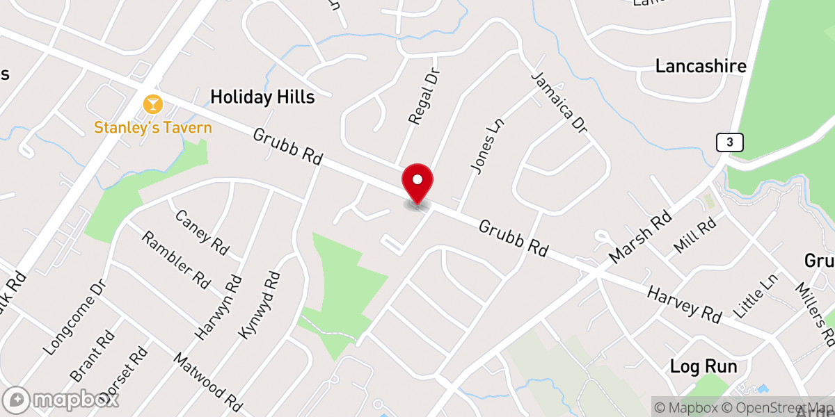 Map showing location of St David's Episcopal Church
