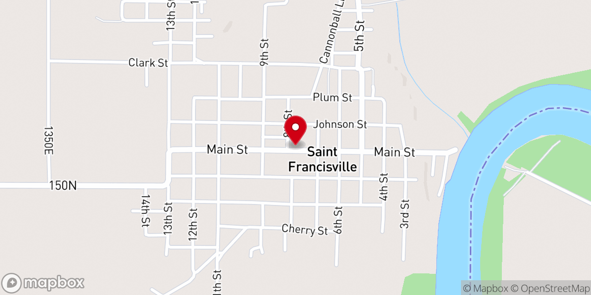 Map showing location of Buchanan Church