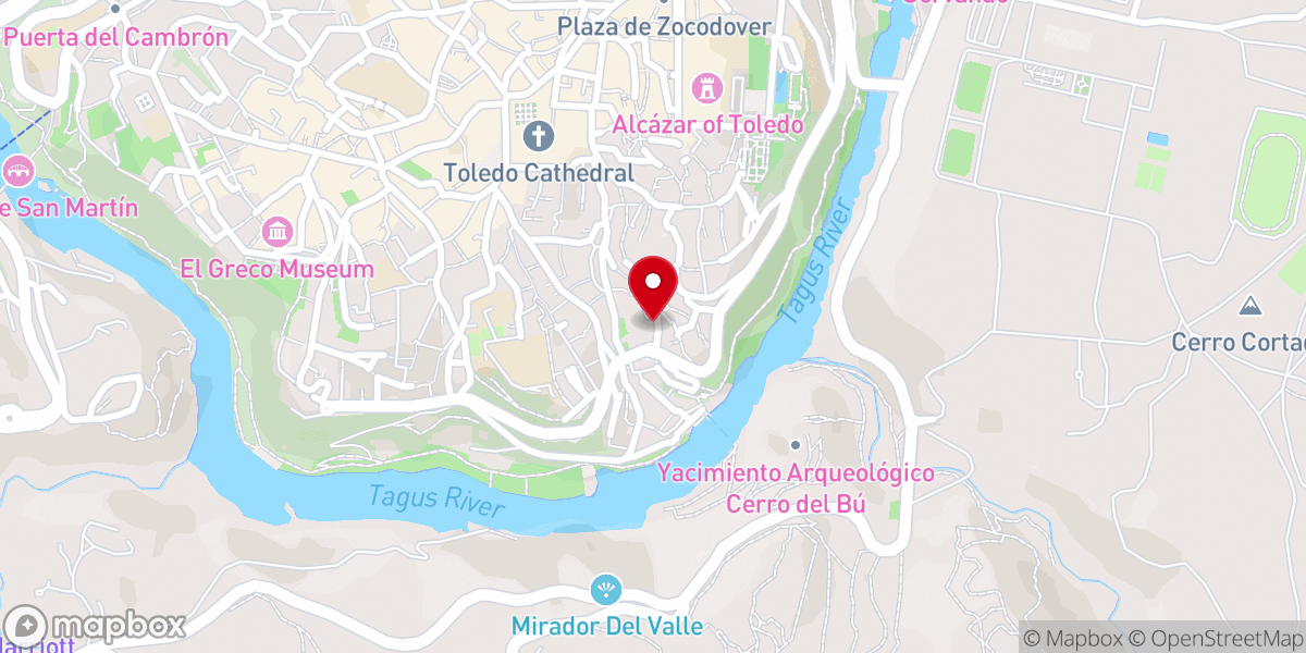 Map showing location of Convento de MM. Jerónimas de San Pablo
