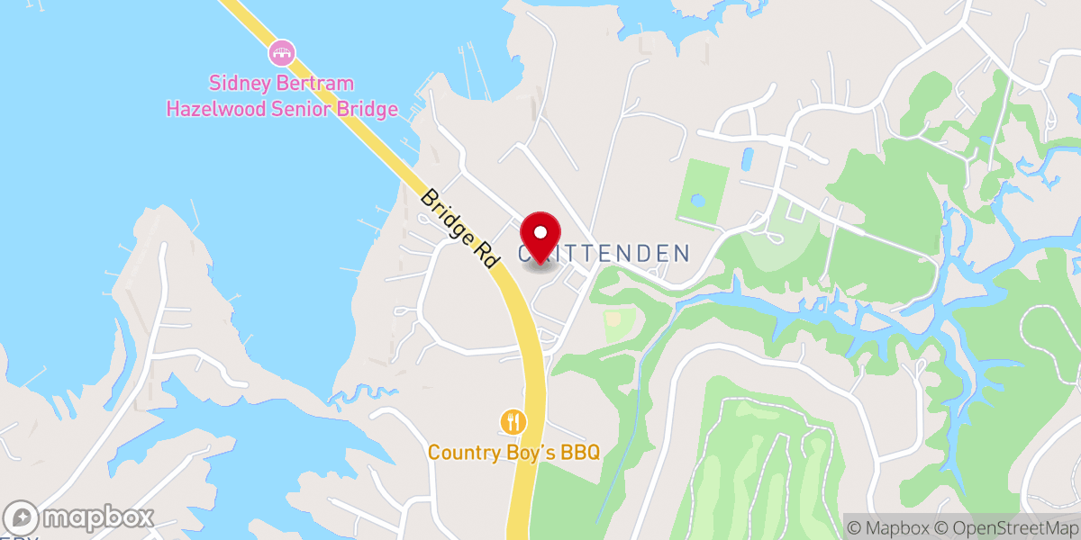 Map showing location of Ebenezer United Methodist Church