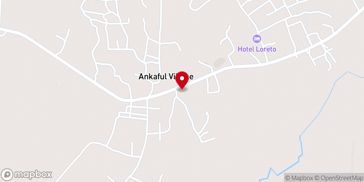Map showing location of St. Joseph Catholic Church - Ankaful