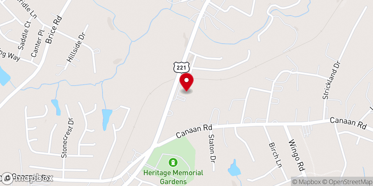 Map showing location of Destiny Fellowship Church