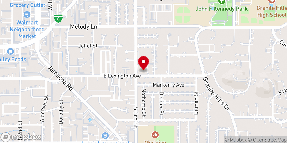 Map showing location of Revive Church