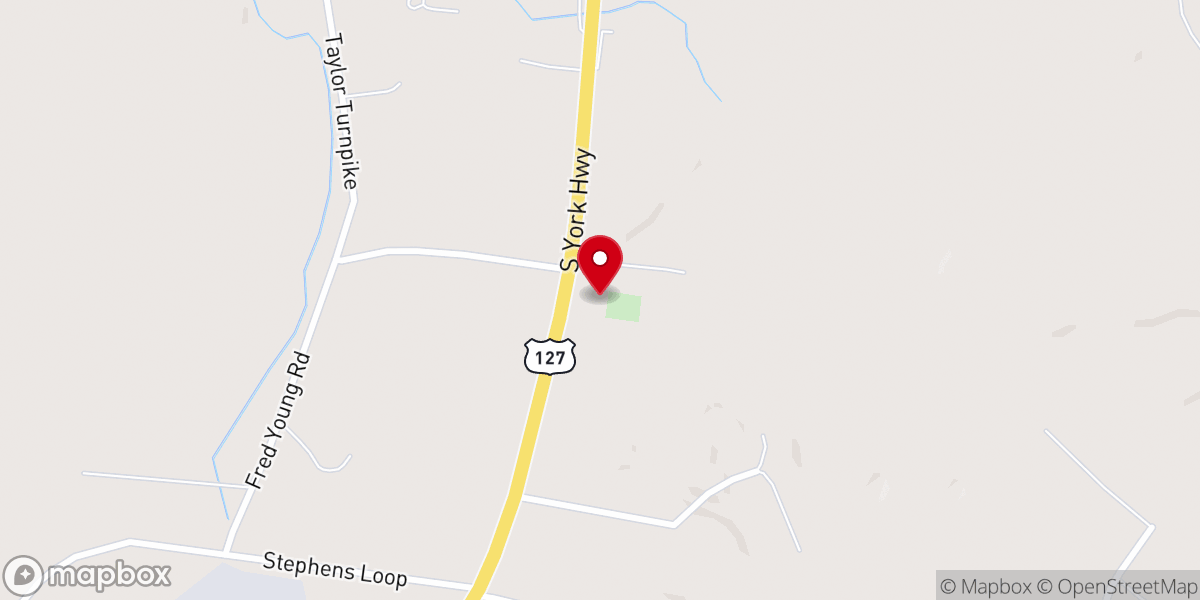 Map showing location of Mt Carmel Baptist Church