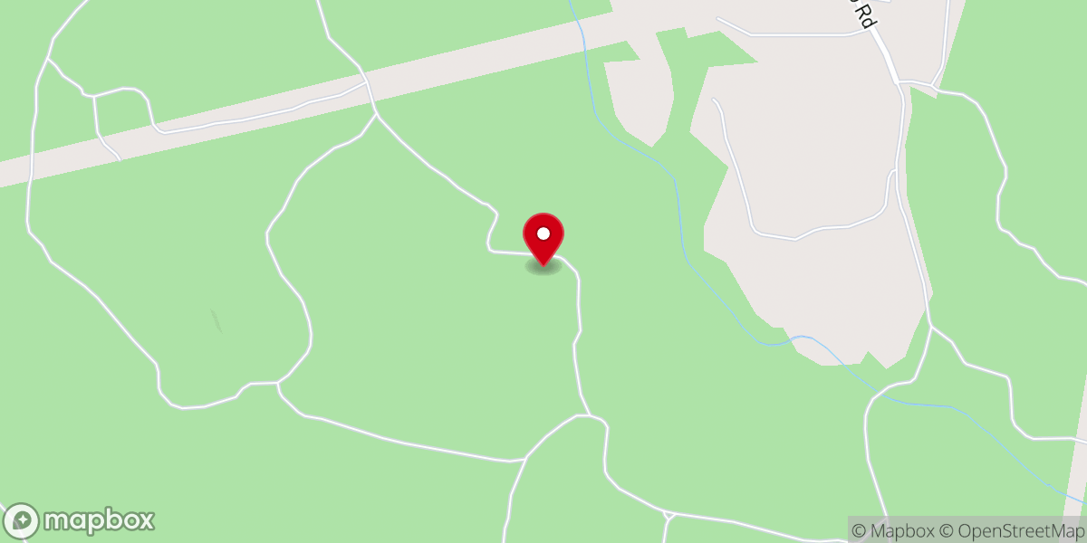 Map showing location of Cedar Creek Church