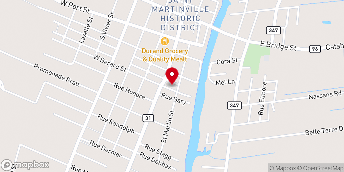 Map showing location of St Martin Parish Office
