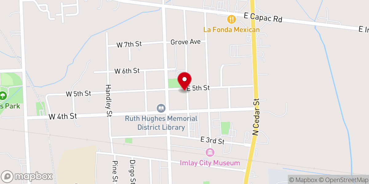 Map showing location of First Congregational Church United Church of Christ