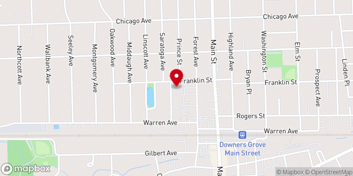 Map showing location of Saint Andrews Church