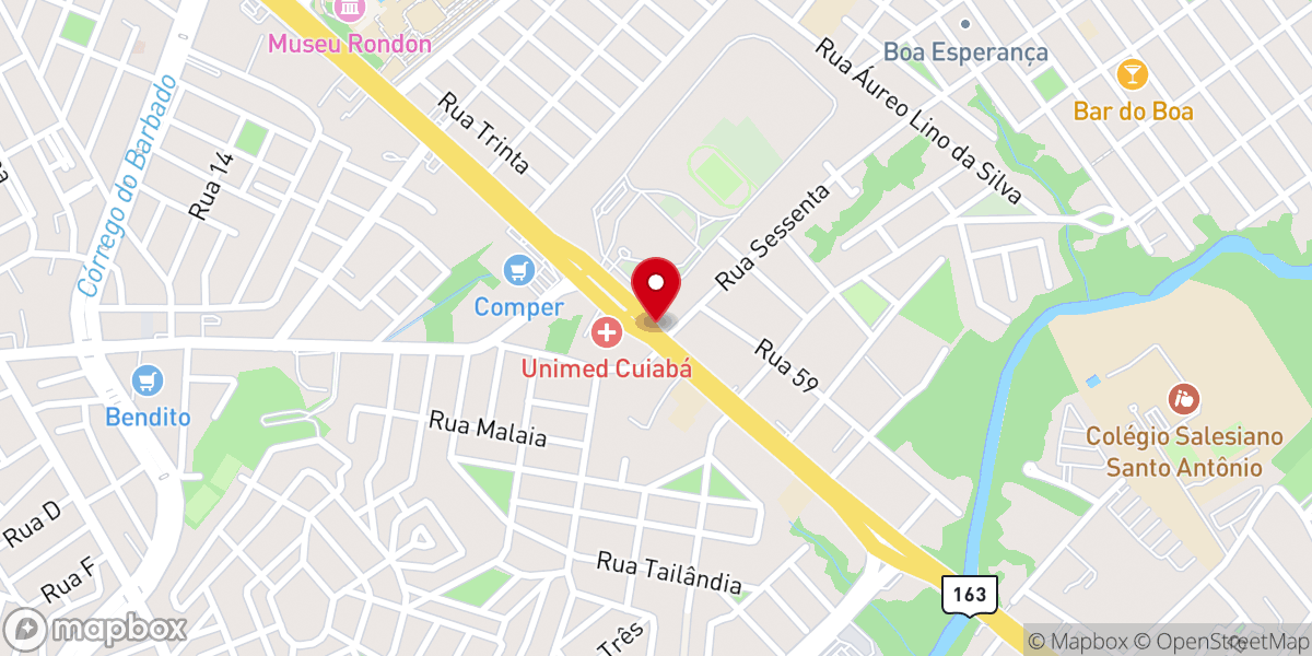 Map showing location of Igreja Batista Boas Novas