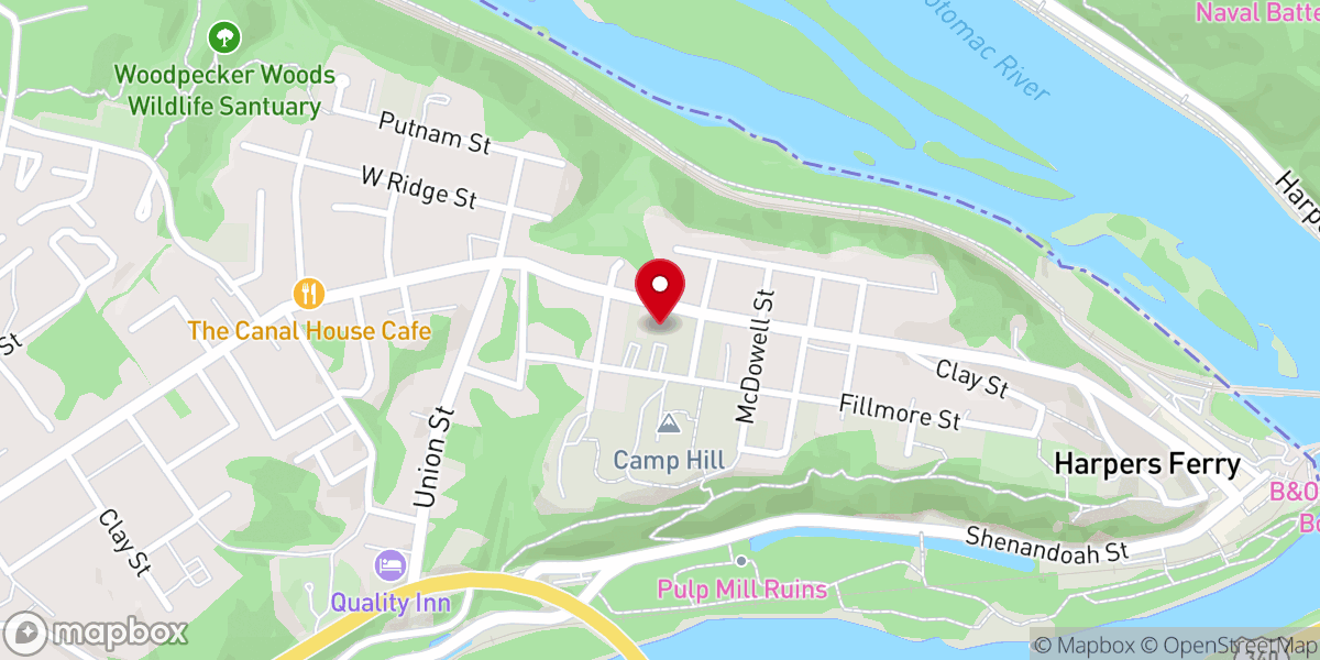 Map showing location of Curtis Freewill Baptist Church