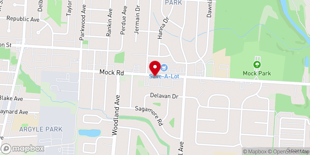 Map showing location of Living Faith Fellowship Church