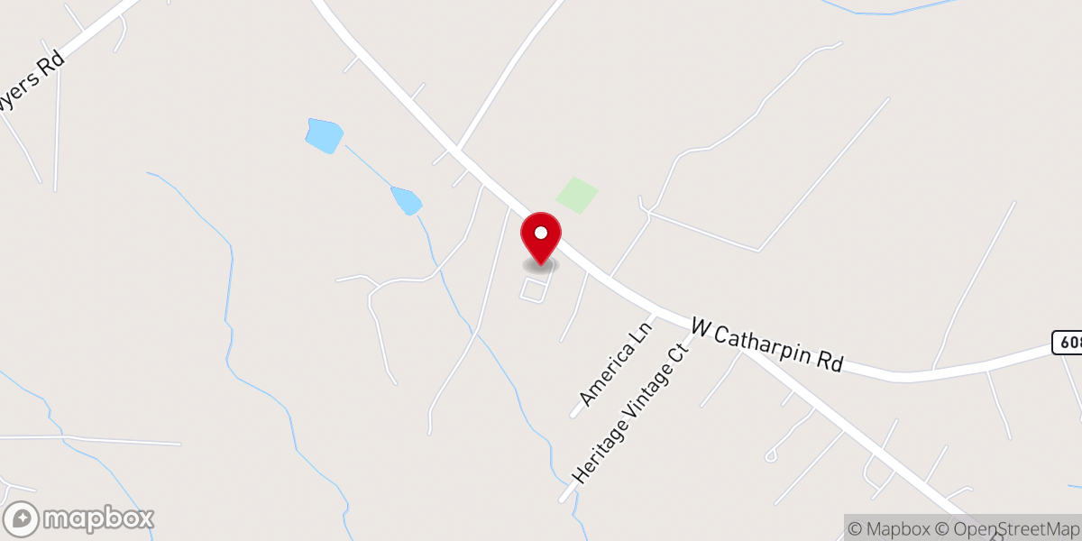 Map showing location of Craigs Baptist Church