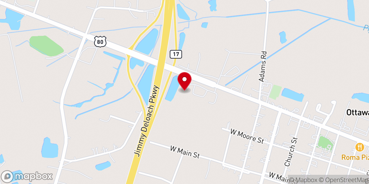 Map showing location of Bloomingdale Alliance Church