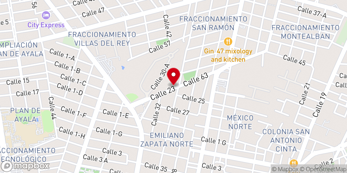 Map showing location of TEMPLO EL BUEN PASTOR DE LAS ASAMBLEAS DE DIOS