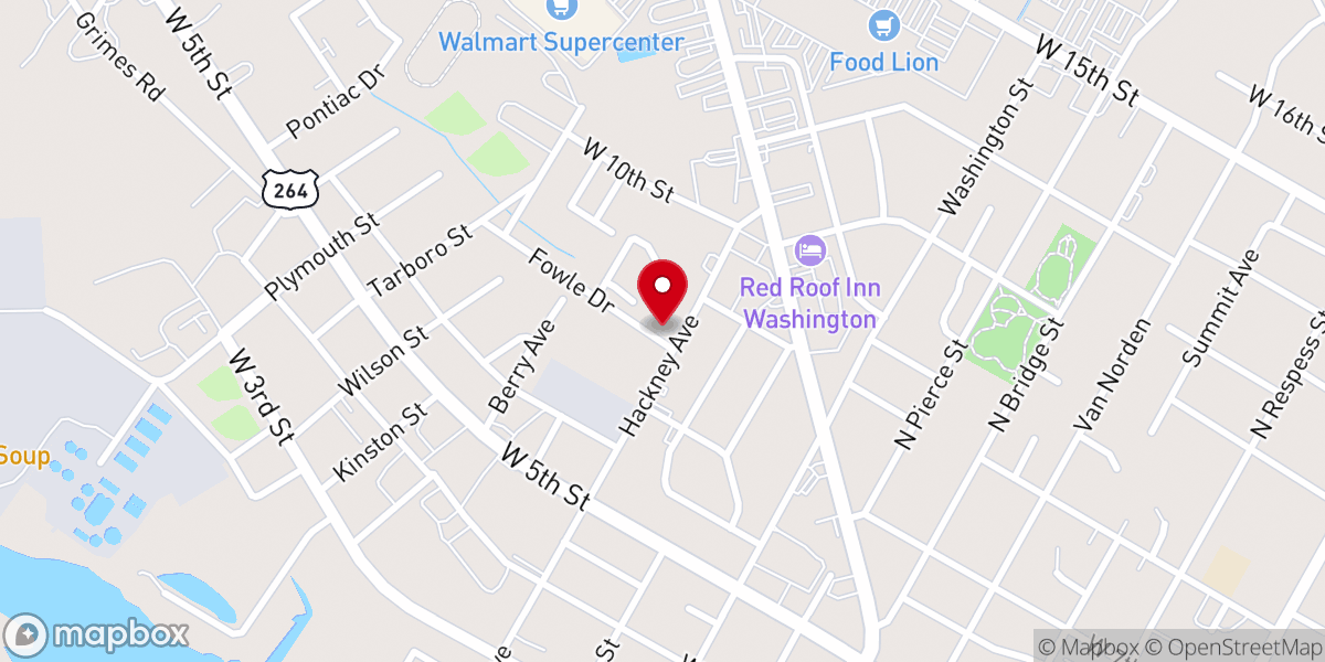 Map showing location of New Birth Church of Christ