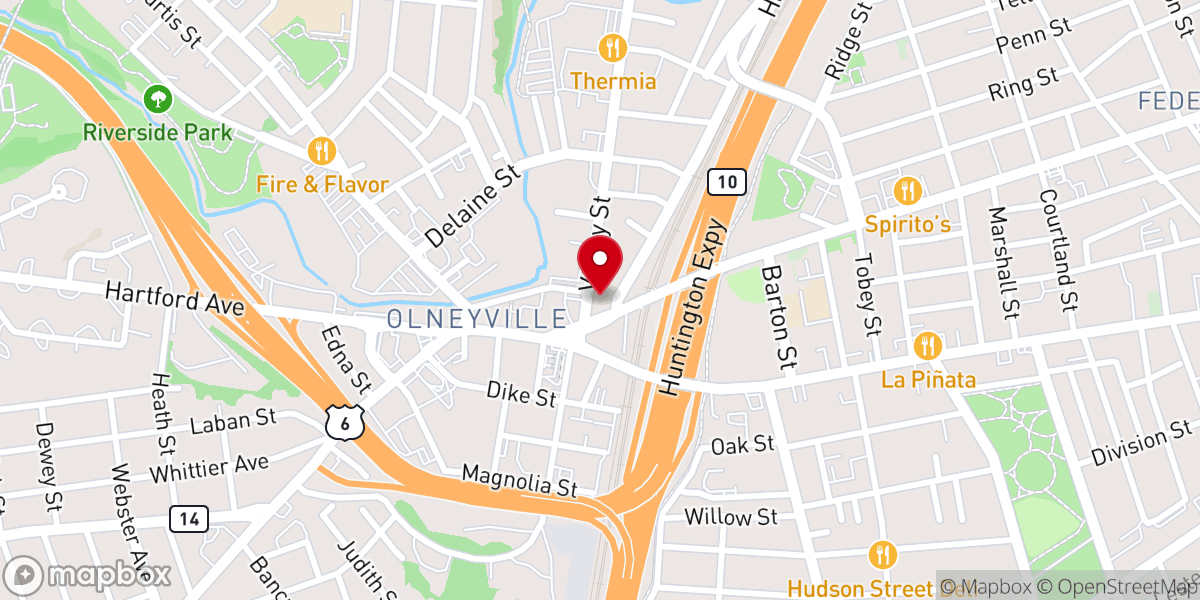 Map showing location of Church of the Master