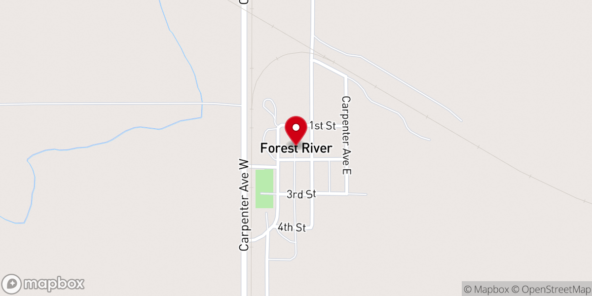 Map showing location of St Mark's Catholic Church