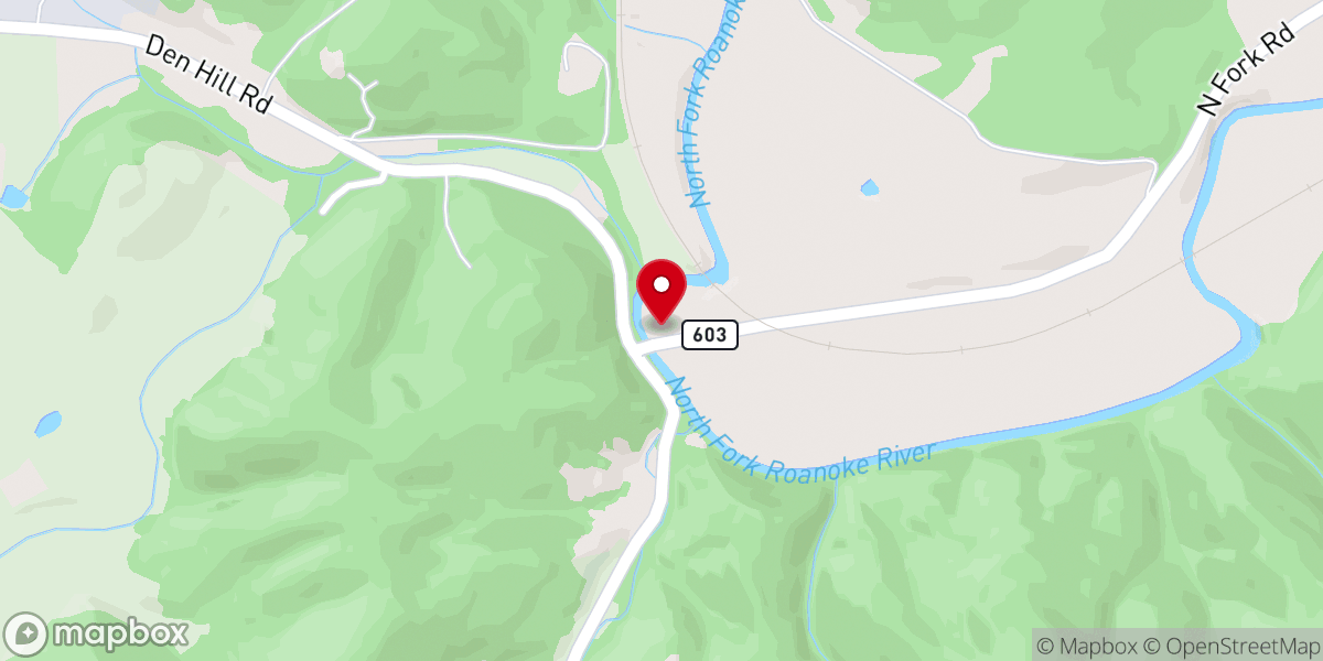 Map showing location of Riverview Holiness Church