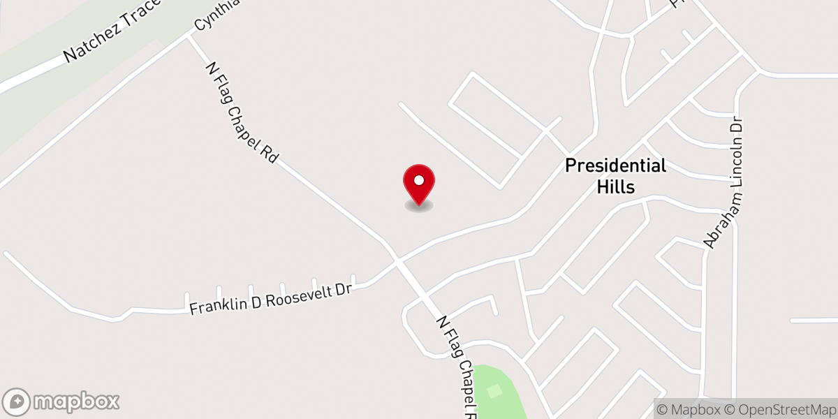 Map showing location of New Galilean Baptist Church