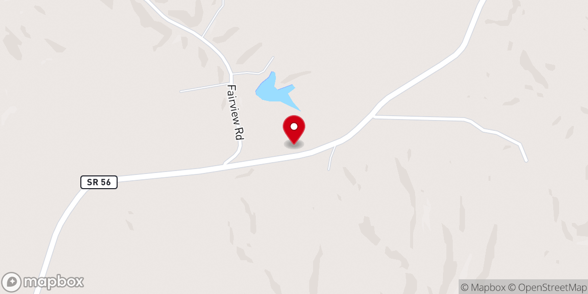 Map showing location of Mt Sterling Baptist Church