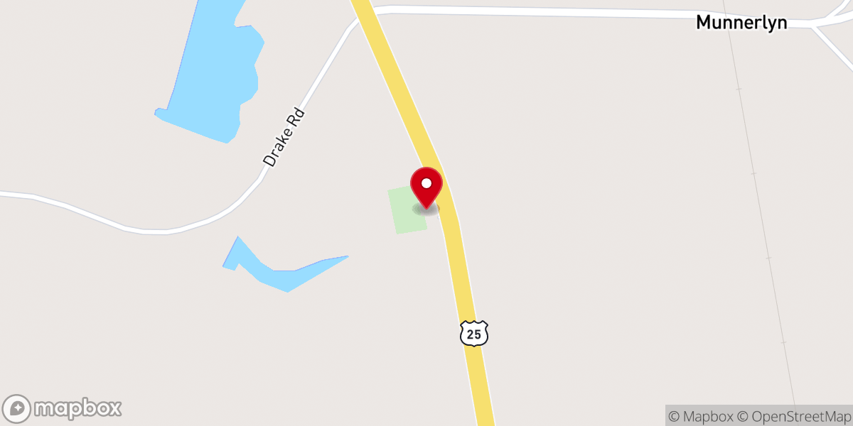 Map showing location of Fellowship Church