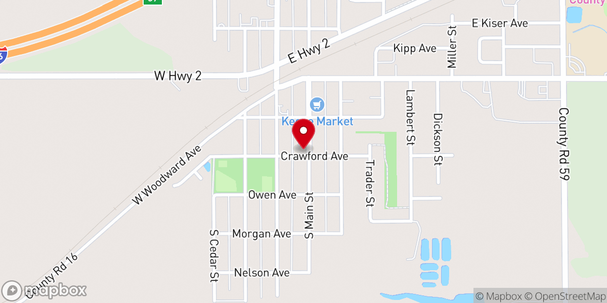 Map showing location of Community United Methodist Church