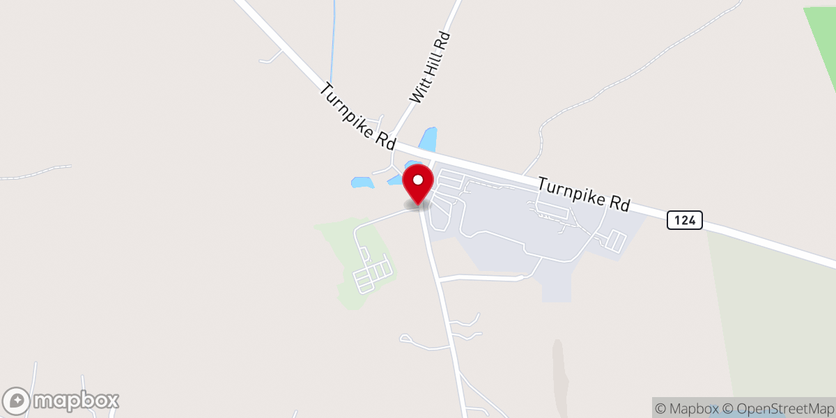 Map showing location of Hope Fellowship Church Office