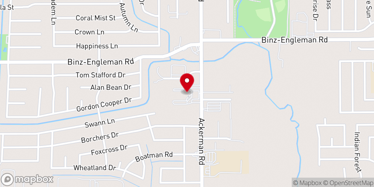 Map showing location of St Joan of Arc Catholic Church