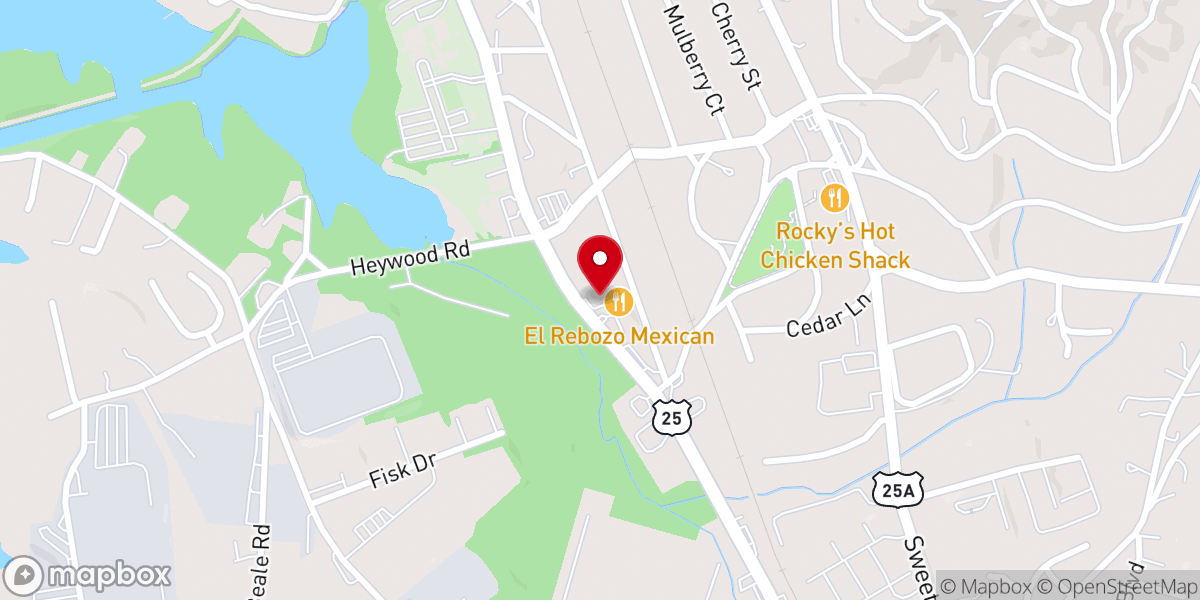 Map showing location of St. Michael & All Angels Anglican Church