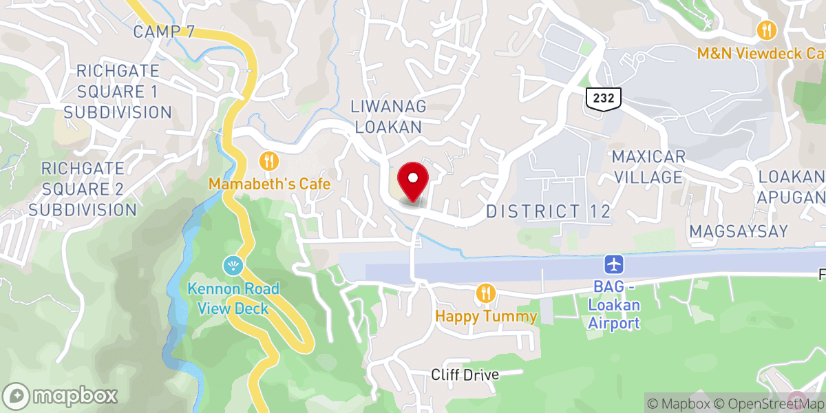 Map showing location of San Lorenzo Ruiz Parish Church - Liwanag-Loakan, Baguio City, Benguet (Diocese of Baguio)