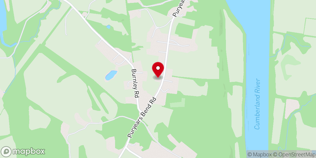 Map showing location of Zion Missionary Baptist Church