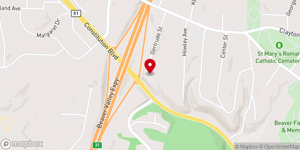 Map showing location of TrueLife Church