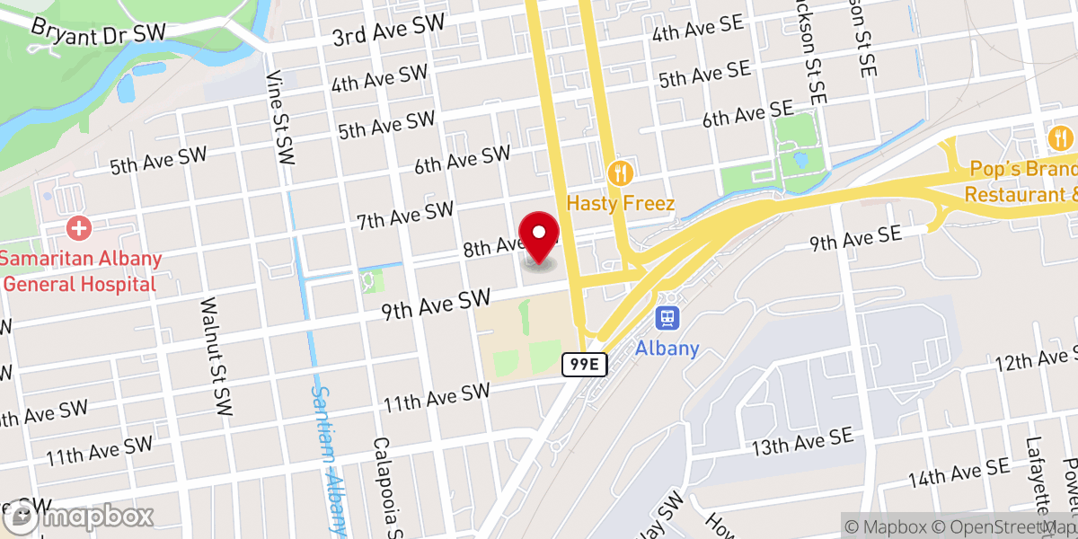 Map showing location of St. Mary's (Our Lady of Perpetual Help) Catholic Church