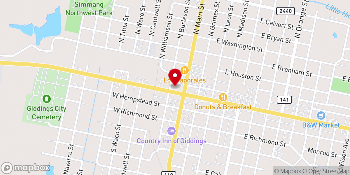 Map showing location of Combined Community Action