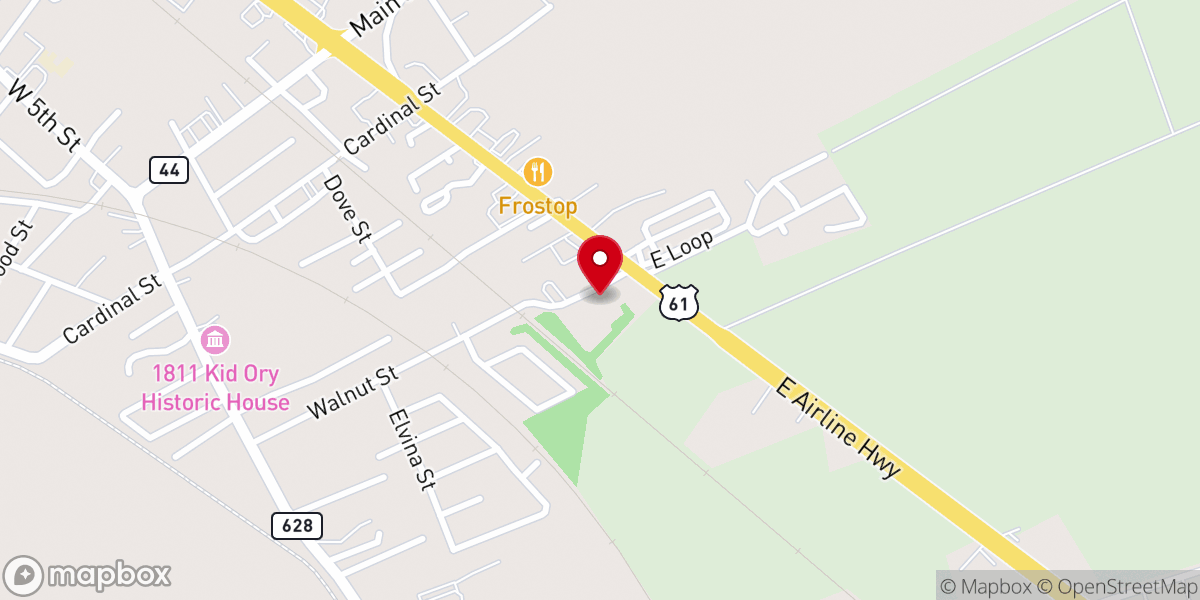 Map showing location of Living Way UPC Church