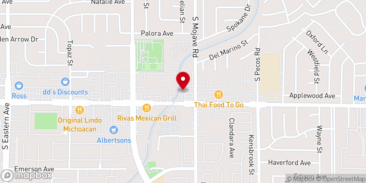 Map showing location of Las Vegas Satsang Ramyan Mandali