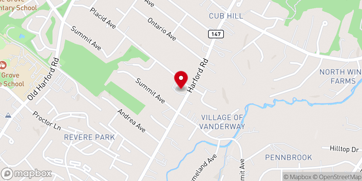 Map showing location of Linden Heights United Methodist Church
