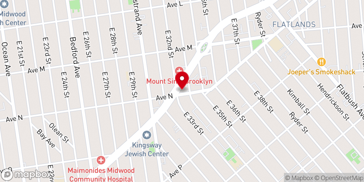 Map showing location of Mosdos Shaarei Zion