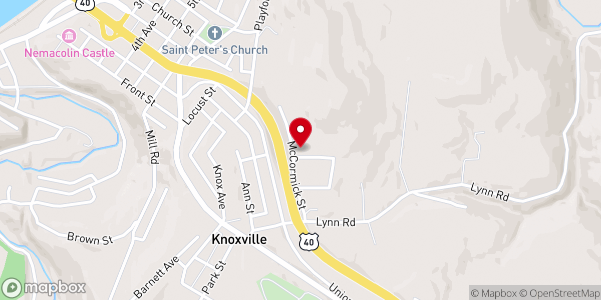 Map showing location of Apostolic Gospel Church Inc